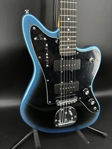 IN STOCK Leopard Blue Electric Guitar with Black Fretboard and 2H Pickups - Picture 1 of 10