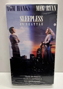 Sleepless in Seattle VHS -1993 Date Movie Tape Tom Hanks Meg Ryan Watermarks USA - Picture 1 of 24