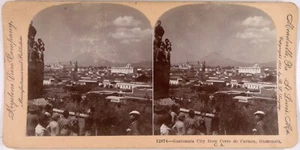 Guatemala Ciudad.City from Cerro de Carmen.Stereo Photo.Stereoview.Südamerika. - Bild 1 von 2