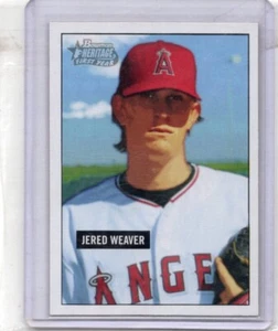Jered Weaver 2005 Bowman Heritage # 245 Angels Rookie - Picture 1 of 2