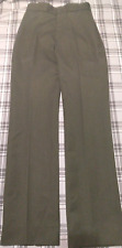 Heritage Horace Small Olive Green Uniform Pants Size 14 (27x32) Wool Polyester