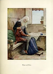 Franziskus -- Mutter und Sohn - Coloriert - aus 1931 - Bild 1 von 1