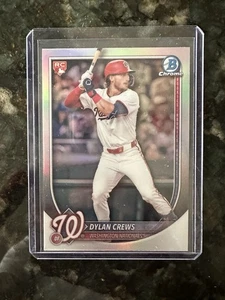 2025 Bowman Chrome Dylan Crews Red Rookie Redemption Nationals RC #42 - Picture 1 of 2