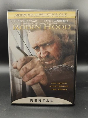 Robin Hood Unrated Director's Cut DVD Widescreen Russell Crowe William Hurt 2010 - Image 1 of 3