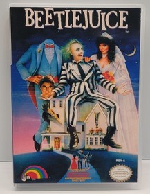 Beetlejuice Nintendo Nes Cleaned & Tested Game Cartridge with New Clamshell Case