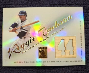 Gioco Topps Tribute 2001 numero ritirato Reggie Jackson usato mazza #RB-RJ - Foto 1 di 2