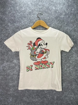 Camisa de Mickey Mouse de los Parques Disney para niños XL Navidad Be Merry Santa Holiday Tee Foto 1 de 4