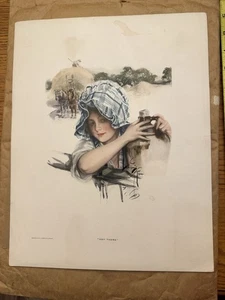 Litografía Harrison Fisher Hey There Pintura Glamour Artista Leer Descripción - Imagen 1 de 10