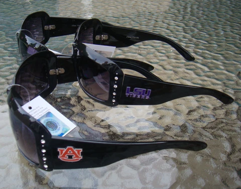 NCAA Women Sunglasses Official licensed Wide Black Frame ( TEAM # B ) Cover