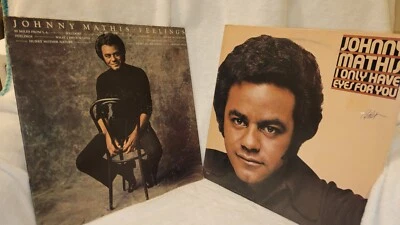 Se Of Johnny Mathis Feelings & I Only Have Eyes For You Vinyl Albums LP 1970's  - Image 1 of 4
