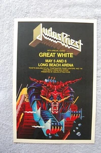 Poster tour concerto Judas Priest 1984 Long Beach__ - Foto 1 di 1