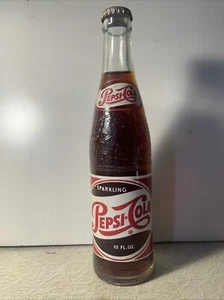 Full 10 Oz. 1950’s Pepsi Cola Soda Bottle, Fayetteville N.C. - Picture 1 of 9
