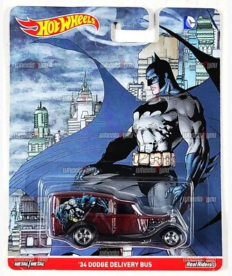 风火轮 34 道奇交付巴士蝙蝠侠 - HW 流行文化 DC 漫画 1:64 DJG94 — 第 1/2 张图片