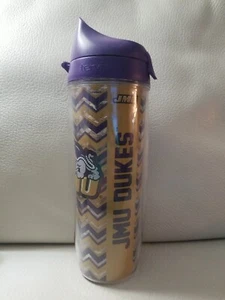 James Madison University Tumbler JMU Harrisonburg Tervis 24oz w/Lid Purple - Picture 1 of 10
