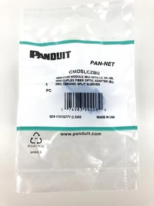 Panduit CMDSLCZBU Glasfaseradapter LC Duplex SM blau Keramik Zirkonium, neu! - Bild 1 von 5