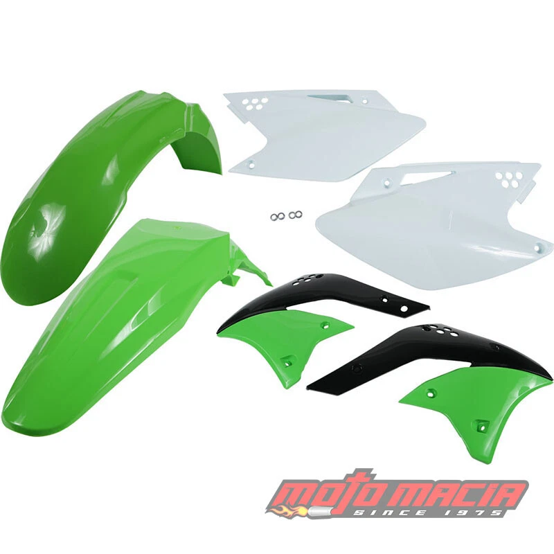 ACERBIS  PLASTIC KIT GREEN Kawasaki KX250F 2006-2008  2041050215  fitment in Foto 1 de 1