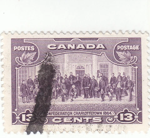 Canada - Scott #224 - 13 cent Violet - Used Cover