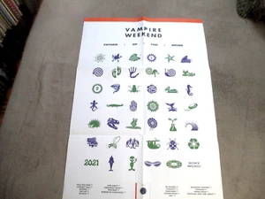 Vampire Weekend / Father of the Bride / ALBUM INSERT Poster Only NO RECORD NM - Picture 1 of 14