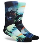 Stance Socks Crew Casual Reflection Green Palm Sunset Silhouette Mens LARGE 6-14