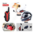 2pcs 1.5-3KM Interphone Blue-tooth Motorbike Motorcycle Helmet Intercom Headset.