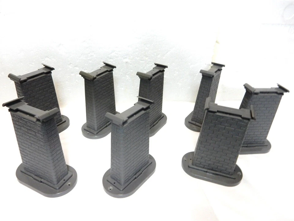 MTH 40-1034 O Scale 1/48 Elevated Trestle Track - Gray (8 Pieces)