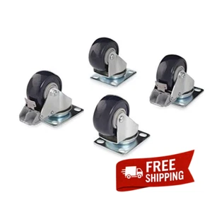 StarTech Open Frame Rack Caster Kit – Heavy Duty 4-Post Rack Wheels - Picture 1 of 4
