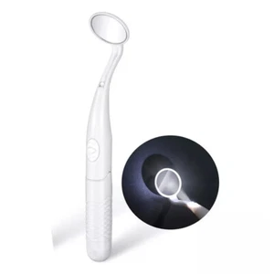 Dental Mirror with Light Teeth Inspection LED Mirror Anti-Fog Mouth Mirror 1pc - Picture 1 of 11