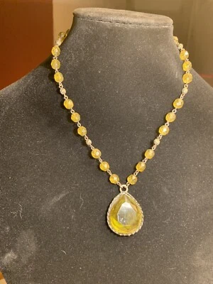 Robert Rose Green Beaded Necklace Lot kg - Image 1 of 4