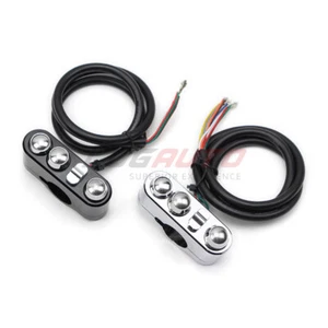 Universal For Ducati Honda 1'' Handlebar Control Switch Button Start Turn Signal - Picture 1 of 10