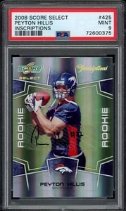 2008 Score Select Peyton Hillis Inscriptions #425 (/750) (Auto) (PSA 9) - Picture 1 of 1