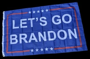 Lets Go Brandon Flag 3x5 FT -Double Stitched 100D Polyester 2 Grommets Yard Deco - Picture 1 of 5
