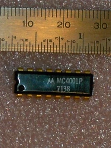 MC4001P Motorola ARITHMETIC CIRCUIT DIP 16 Gold Pins - Picture 1 of 1