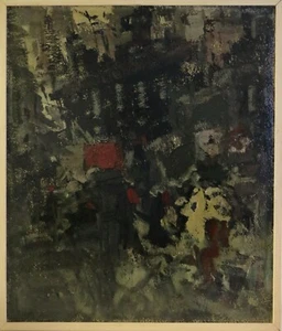 DIPINTO Gemalt OLIO su FAESITE Alvaro DANTI 1970 70x80 con AUTENTICA - Picture 1 of 4