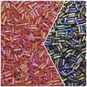 Bugle Seed Beads, Glass Bugle Beads, 5mm, 15g Or 30g - Picture 1 of 5