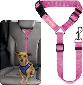Pet Dog Cat Seat Belts, Car Headrest Restraint Adjustable Safety Leads Vehicle S - Picture 1 of 6