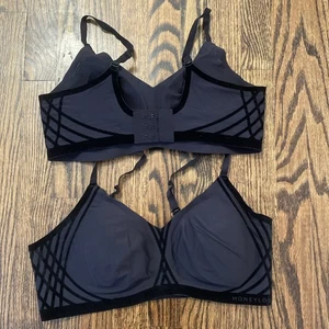 Honeylove CrossOver Bra Black XL Wireless Supportive Lift Bra Adjustable Lot 2 - Picture 1 of 3