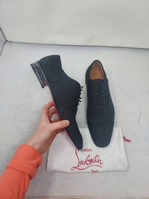 Christian Louboutin MENS EU 41.5 US 8.5 NEW Black Greggyrocks Lace Up Shoe - Image 1 of 4