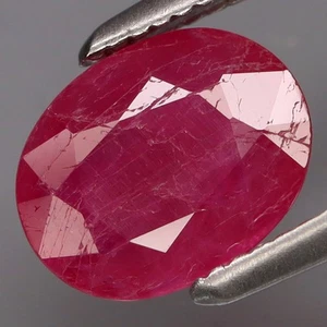 1.10Ct.Preciosa Gema Natural Top Rojo Rosa SIN CALEFACCIÓN Rubí Winza, Tanzania - Imagen 1 de 4