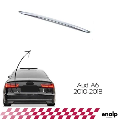 Rear Trunk Chrome for Audi A6 Trim 1 pcs Stainless Steel 2010-2018 - Image 1 of 4