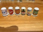 6 Vintage Advertisement Thimbles Various