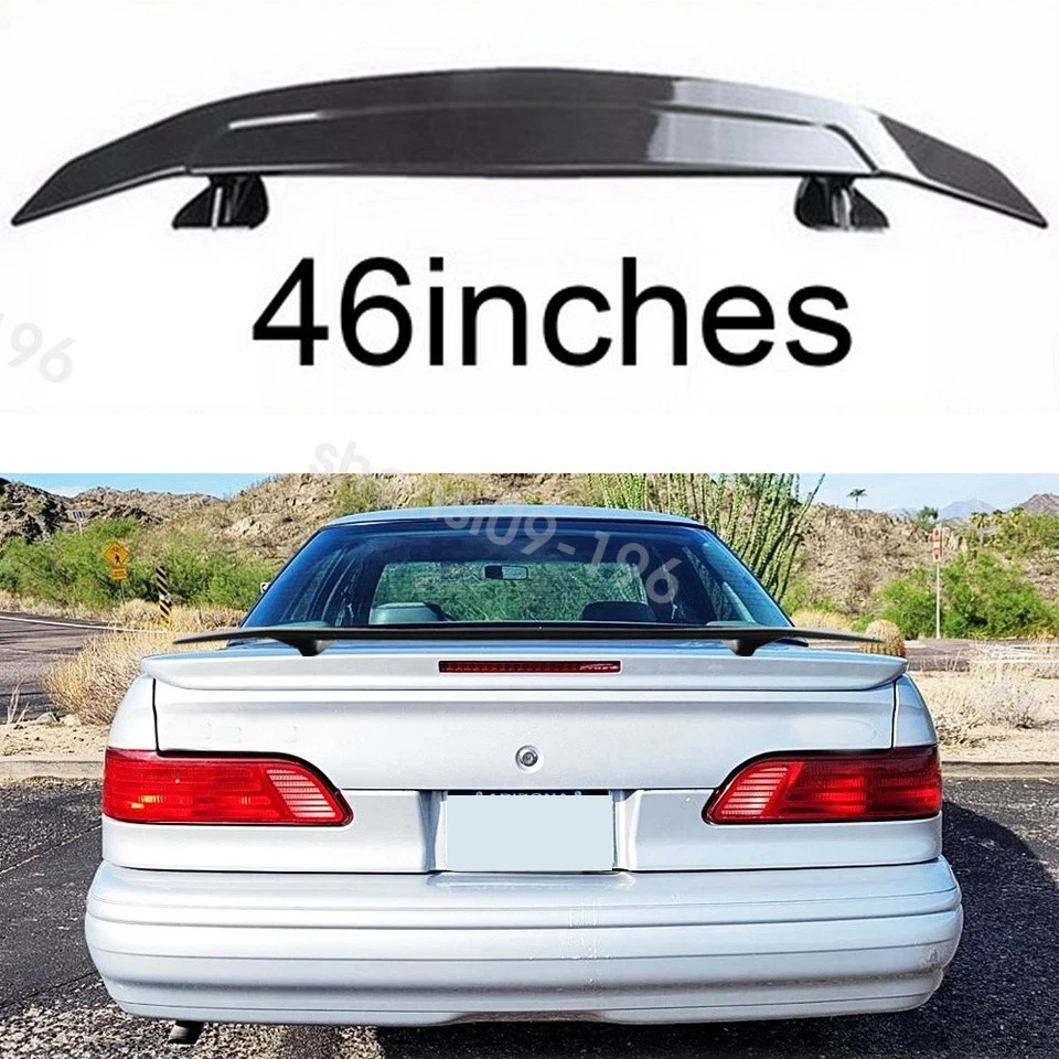 46" Carbon Style Rear Trunk Spoiler GT-Style Racing Wing Lip For Ford Taurus SHO Foto 1 de 4