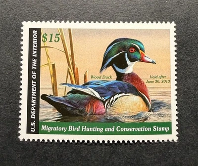 Estampillas WTD - #RW79 2012 - Estampilla de pato federal de Estados Unidos - Como nueva sin usar, nueva sin usar, nueva Foto 1 de 2