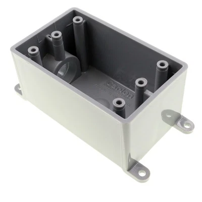CAJA FSE ELÉCTRICA PVC RESISTENTE A LA INTEMPERIE CARLON E980EFN, NO METÁLICA, 1 BANDA, 3/4" K Foto 1 de 4