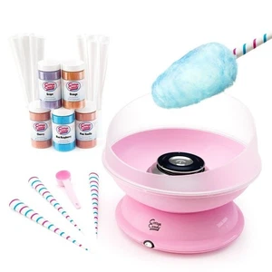 Zuckerwattemaschine rosa - enthält 5 Zahnseide Zucker & 50 Zapfen - Express CC1000-S - Bild 1 von 7