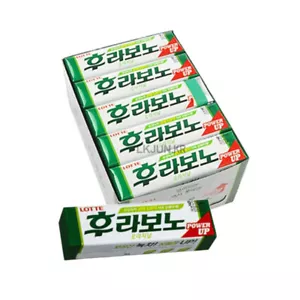 Snack coreano in gomma da masticare Lotte Flavono tè verde rimozione alito cattivo 26 g × 15 ea - Foto 1 di 7