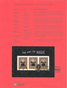 #1824 (1.50)  Forever The Art of Magic Souvenir Sheet {#5306} Souvenir Page - Picture 1 of 1