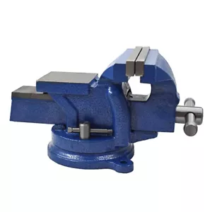 5in Bench Vise with Anvil Swivel Locking Base Table Top Clamp Heavy Duty Vice US - Picture 1 of 10