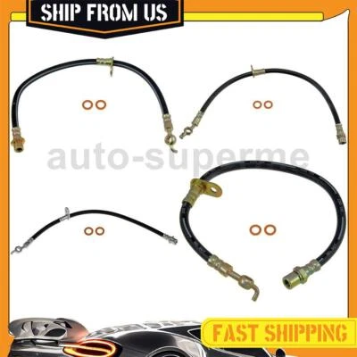 4x Kit de manguera de freno delantero trasero para 1992 1993 1994 1995 1996 Toyota Camry 2,2 L Foto 1 de 4