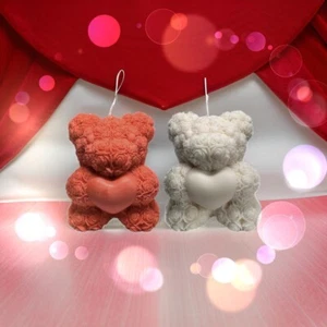 XL Teddy Scented Candle | Luxury Handmade Soy Wax | Home Decor | Gift Idea -2 pc - Picture 1 of 54