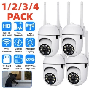 5G WiFi Camara De Seguridad 4PCS Con Audio Microfono Para Casa y Exterior 1080P - Picture 1 of 17